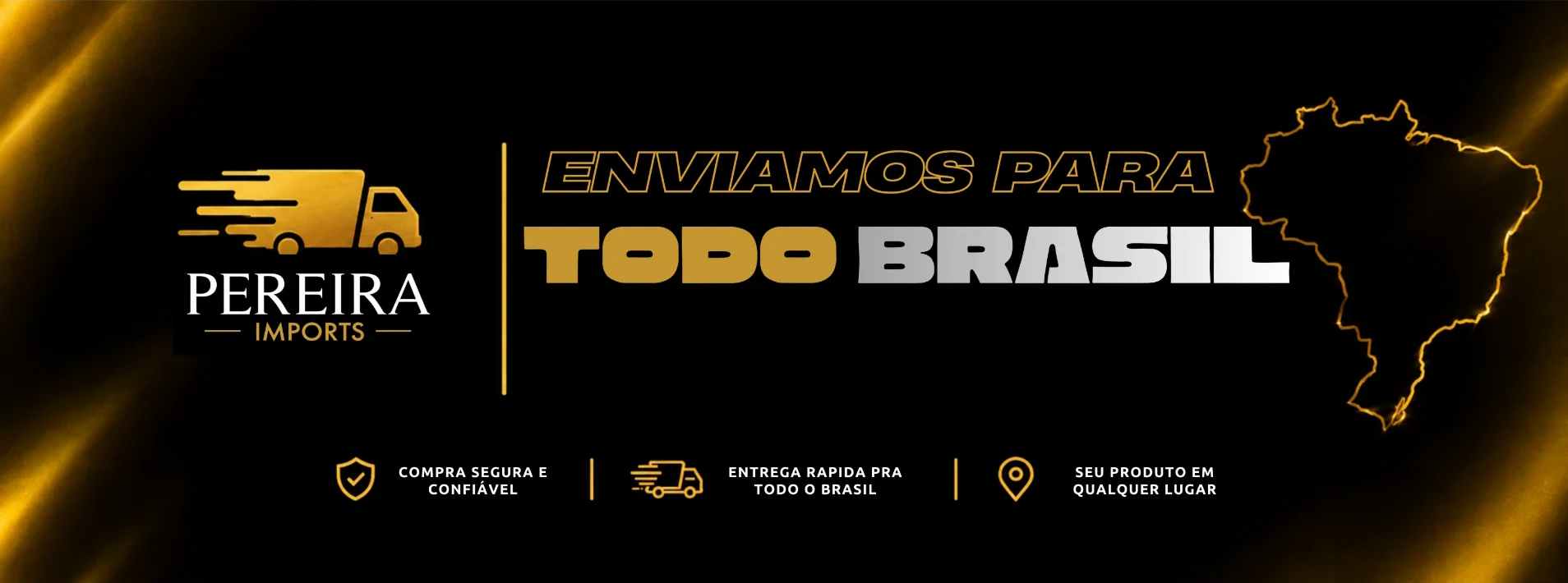 Enviamos para todo o Brasil