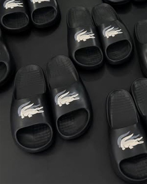 Chinelo Lacoste Slide Preto